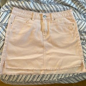 Denim Light Pink Skirt